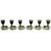 3 Per Side Revolution Series G-Mount Tuning Machines Nickel With Metal Keystone Button