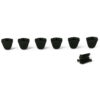 Replacement Button Set For Revolution Series Tuning Machines Metal Keystone Black