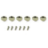 Replacement Button Set For Revolution Series Tuning Machines Metal Small Oval Nickel
