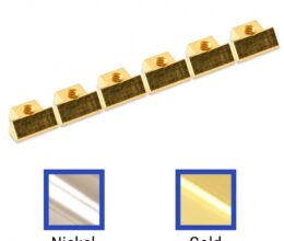 Brass Saddle Set Of 6 For Wired ABR-1 Tune-O-Matic Bridges