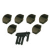 Replacement Button Set For Contemporary Diecast Series Tuning Machines Large Traditional Black