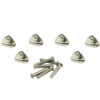 Replacement Button Set For Contemporary Diecast Series Tuning Machines Metal Keystone Chrome