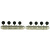 4 On A Plate Supreme Series A Style Mandolin Tuning Machines Nickel With Black Buttons
