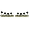 4 On A Plate Supreme Series F Style Mandolin Tuning Machines Nickel With Black Buttons