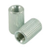 USA Anchor Bushings For Stop Tailpiece Studs Zinc With USA Thread - Fine Modern Knurl - 0.875 in.