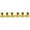 3 Per Side Vintage Diecast Sealfast Tuning Machines Gold with Pealoid Keystone Buttons