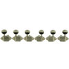 3 Per Side Vintage Diecast Series Waffleback Tuning Machines Nickel With Oval Metal Buttons