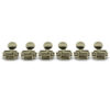 3 Per Side Vintage Diecast Series Tuning Machines Nickel With Metal Oval Button