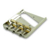Vintage Replacement Bridge For Fender Telecaster Steel With Brass Saddles - Gloss Nickel