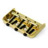 1/2 Size Replacement Bridge For Fender Telecaster Steel With Brass Saddles - Gloss Gold