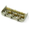 1/2 Size Replacement Bridge For Fender Telecaster Steel With Brass Saddles - Gloss Nickel
